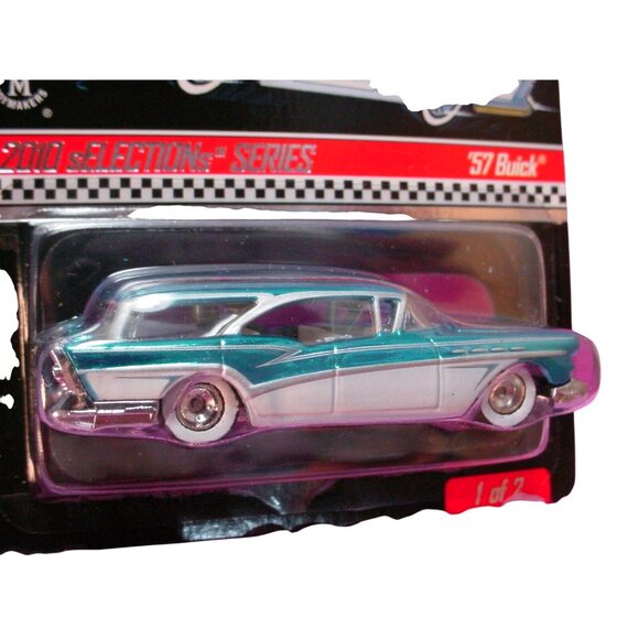 Hot Wheels 57 Buick 2010 Selections SERIES Diecast Car Blue & Silver - Picture 2 of 2